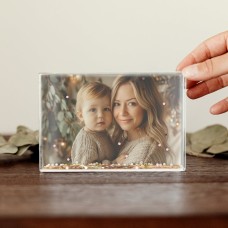 Personalize snow block with photo