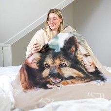 Fleece photo blanket