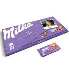 Gigantic, personalized chocolate bar from Milka