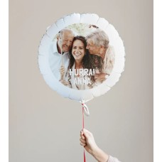 Balloon with picture and text