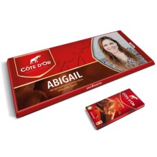 Personalised XXL Côte d'Or Belgian chocolate bar