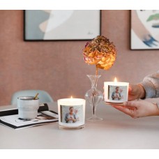 Personalisierte Kerze im Glas - 10 x 10 x 10 cm