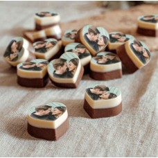 26 Chocolates with photo - heart