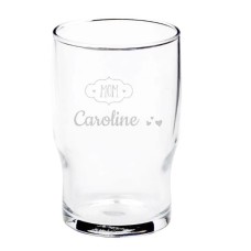 Water glass with engraving (1 piece)