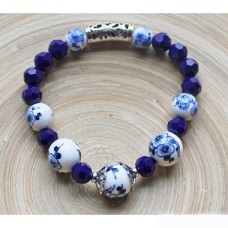 Bracelet AMB 09 Flower blue