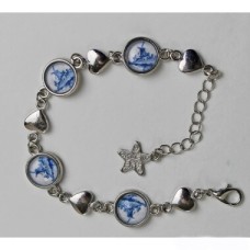 Bracelet delftblue mill