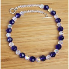 Necklace Crystal and Cobalt