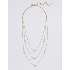 Gold Plated Triple Layered Necklace