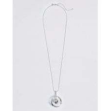 Circle Ball Drop Necklace