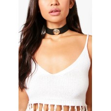 Penelope Military Badge Choker