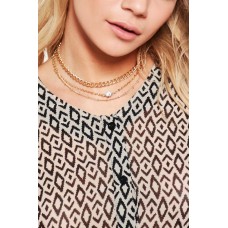 Laura Multi Layered Diamante Chain Choker -1