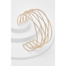 Gold Hollow Bracelet Cuff