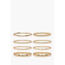 Plus Gold 8 Pack Basic Ring Set