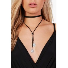 Plus Holly Long Coin Tip Choker