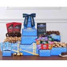 Ghirardelli Dark Chocolate Lovers Gift Tower Ghirardelli Dark Chocolate Lovers Gift Tower