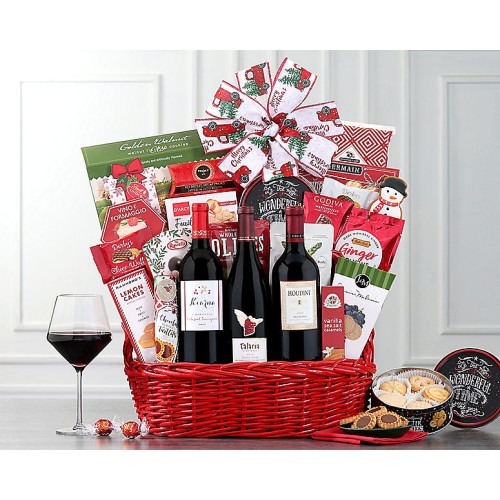 Red Wines of Napa Valley and Sonoma Gift Basket