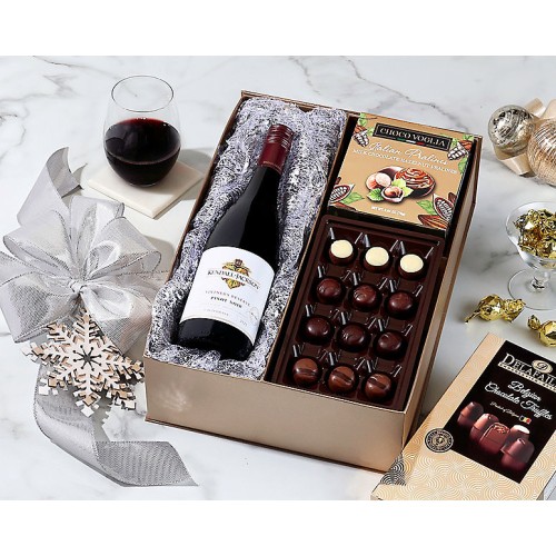 Kendall Jackson Pinot Noir and Chocolate Gift Box