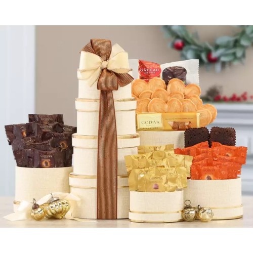 Godiva and More Holiday Gift Tower