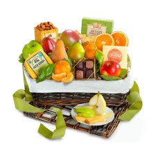 Deluxe Fruit and Favorites Gift Basket