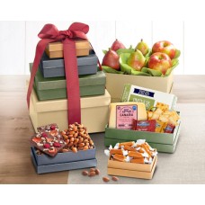 Gourmet Fruit, Cheese and Gift Tower