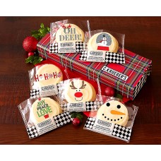 Tartan Plaid Half Dozen Sampler - Iced Cookies