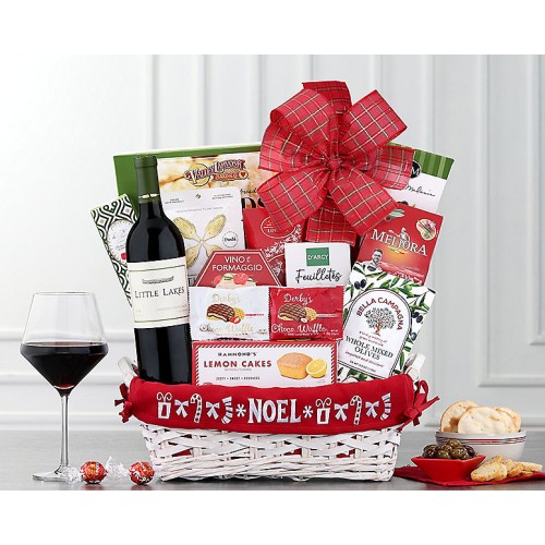 Little Lakes Cabernet Noel Wine Basket