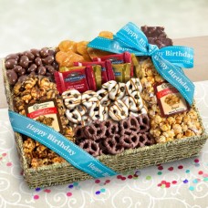 Happy Birthday Chocolate Caramel And Crunch Grand Gift Basket