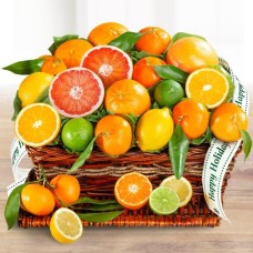 Happy Holidays Sweet Citrus Fruit Gift Basket