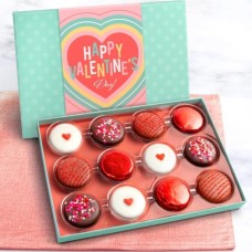 Valentine's Day Chocolatey Covered Cookies Gift Box