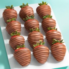 Milk Madness Chocolatey Dipped Strawberries - 12 Berries