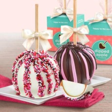 Sweet Love Chocolate Covered Caramel Apples Pair