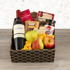 Captivating Cabernet, Fruit, Cheese & Gourmet Gift Box
