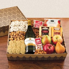 Charming Chardonnay, Fruit, Cheese & Gourmet Gift Box