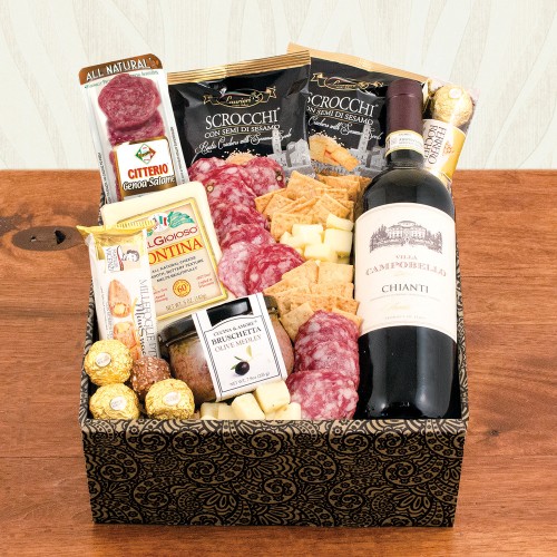 Buona Vita Italian Vino & Antipasto Gift Box