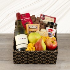 Charming Chardonnay, Fruit, Cheese & Gourmet Gift Box