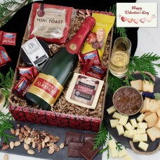 Valentine's Champagne & Cheese Gift Box