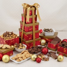 Merry Morsels 5-Tier Snack Tower Gift Set