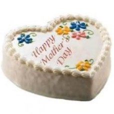 2 Kg Heart Shaped Vanilla Cake