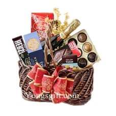 Chocolate and Champagne Holiday Basket to Taiwan
