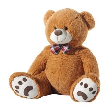 Plush Bear 100 Cm With Brown Bow