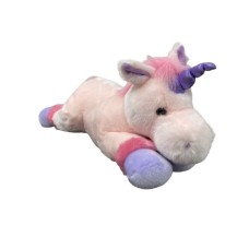 Unicorn Mythical Creature medium stuffed animal Luna Pink soft toy Korimco Toys