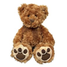 Marley Brown Teddy Bear Small Soft Plush Toy 24cm sitting height bear by Korimco