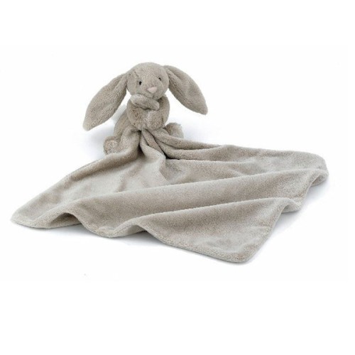 Jellycat Bashful Beige Bunny Soother Comforter Blankie soft toy 33cm
