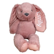 Personalised Bunny Teddy Blush Pink