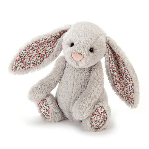 Jellycat Bunny | Blossom Bashful Silver Bunny Rabbit Small soft plush toy