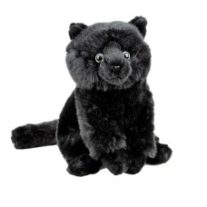 Black Cat Soft Plush Toy 24cm Stuffed Animal Faithful Friends Collectables