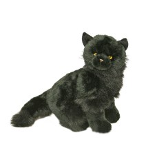 Black Cat Stuffed Animal Plush Toy Sitting Crystal Bocchetta Plush