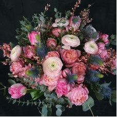 Flower bucket of Pink Flowers (Compact)