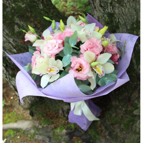 Orchids & Eustoma Bouquet 
