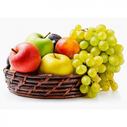 Fruit Basket 3kg Grapes & Apples
